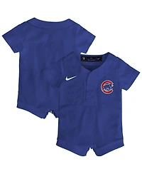 Nike Baby Boys and Girls Royal Chicago Cubs Alternate Replica Romper Jersey