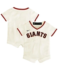 Nike Baby Boys and Girls Cream San Francisco Giants Home Replica Romper Jersey