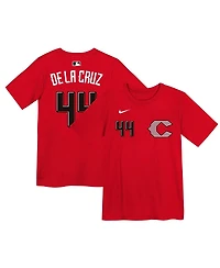 Nike Preschool Elly De La Cruz Red Cincinnati Reds 2026 City Connect Name Number T-Shirt