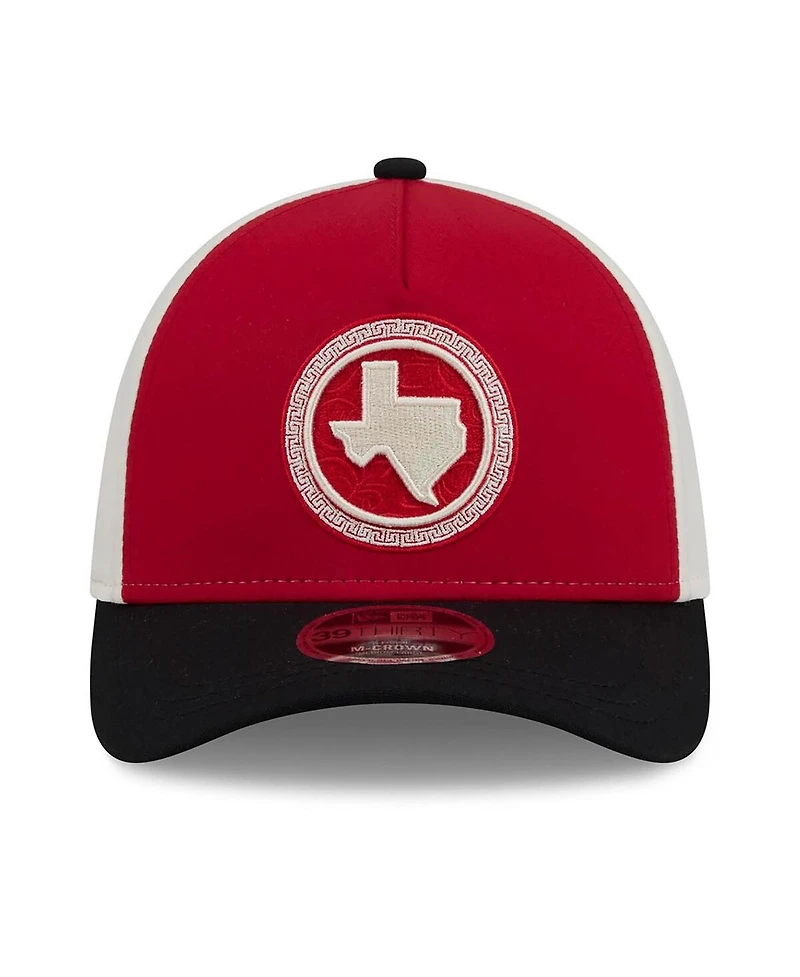 New Era Men's Red/Black Texas Rangers 2026 City Connect M-Crown A-Frame 39THIRTY Flex Hat