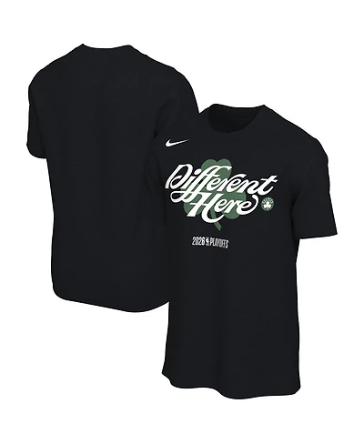 Nike Men's and Women's Black Boston Celtics 2026 Nba Playoffs Mantra T-Shirt