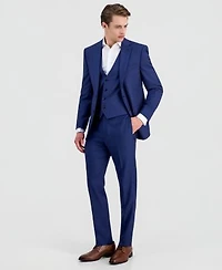 Calvin Klein Mens Slim Fit Wool Blend Stretch Suit Separates Close Out