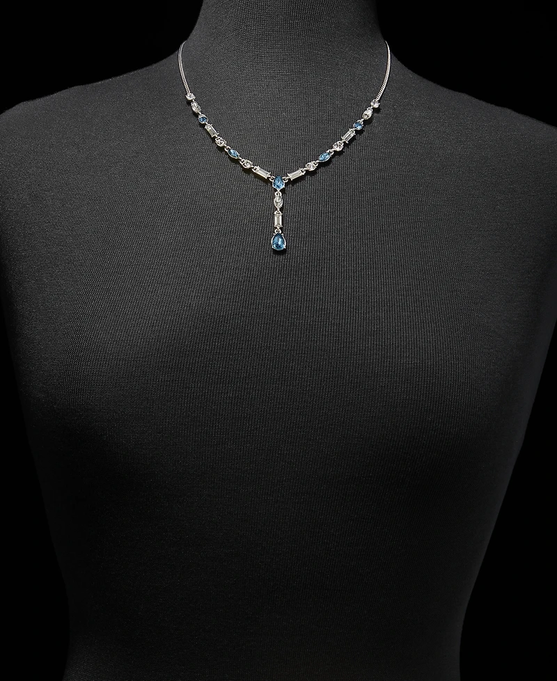 Givenchy Crystal Lariat, 16" + 3" Extender Necklace