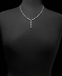Givenchy Crystal Lariat, 16" + 3" Extender Necklace