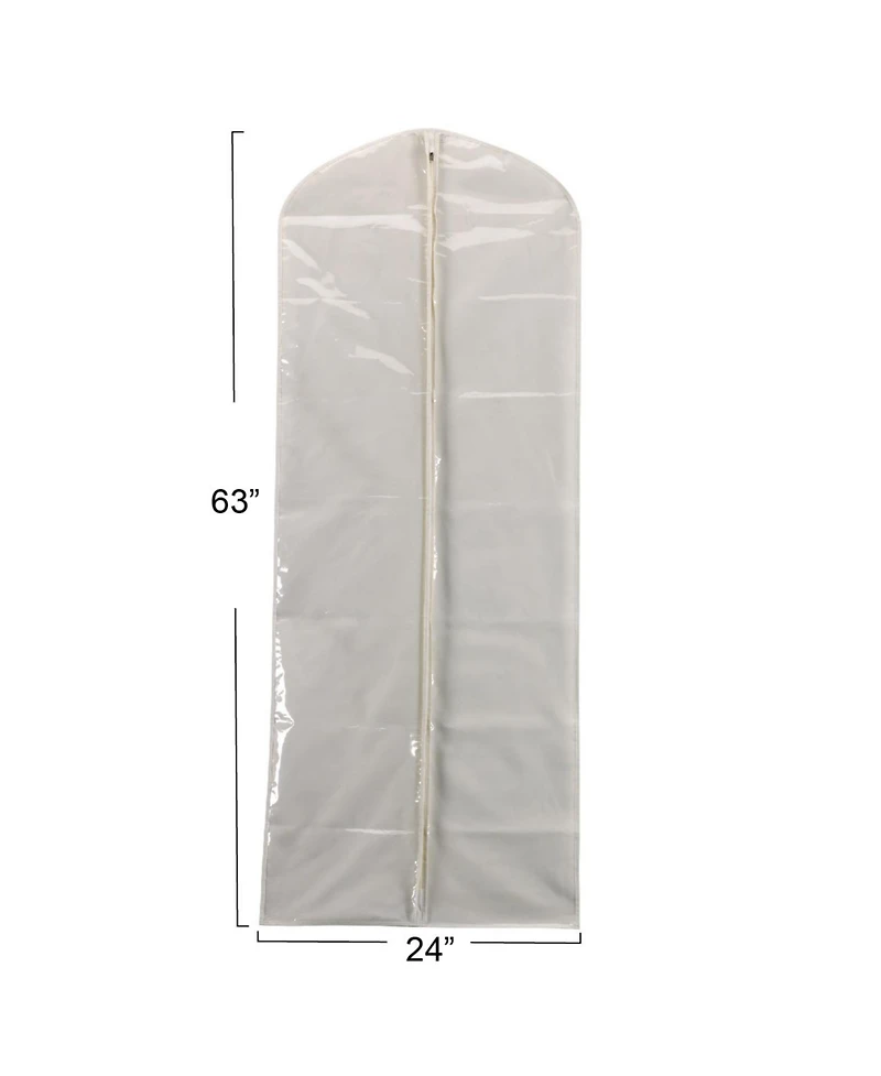 Household Essentials Gown Protector Bag, Clear Front, Full-Length Zipper