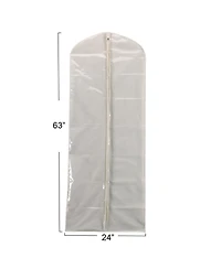 Household Essentials Gown Protector Bag, Clear Front, Full-Length Zipper