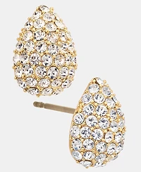 Givenchy Pave Pear-Shape Stud Earrings