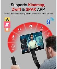 Harison Semi-Commercial Exercise Bike, 400 lbs Capacity, Magnetic with Bluetooth (Hrm-X8F )