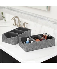 Household Essentials 3-Compartment Drawer Organizers, Pack of 2
