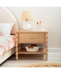 Max & Lily Jenny Lind Nightstand with 1 Drawer and Bottom Shelf