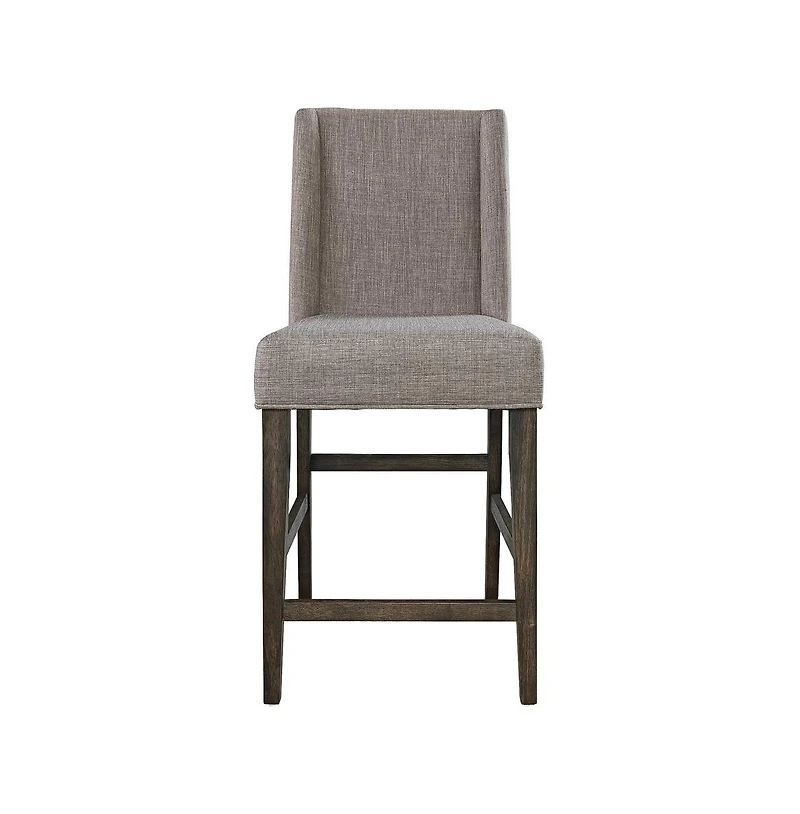 Liberty Furniture Industries, Inc Double Bridge Upholstered Counter Chair (Rta)-Set of 2 in Dark Chestnut