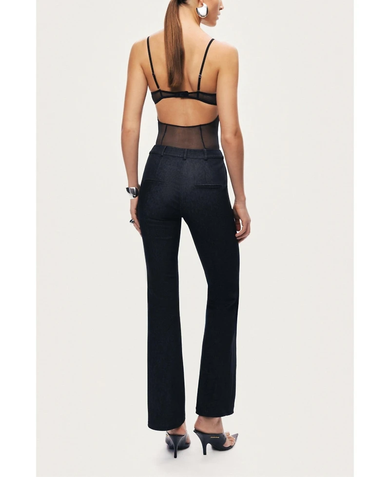 Nocturne Women's High-Rise Tailored Straight-Leg Pants