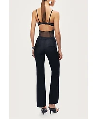 Nocturne Women's High-Rise Tailored Straight-Leg Pants