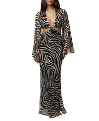 Jluxlabel Women's Instincts Print Maxi Dress