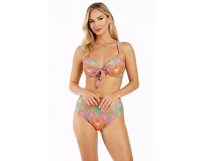 La Moda Clothing Women's Tropical Paisley Bikini Set