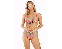 La Moda Clothing Women's Tropical Paisley Bikini Set
