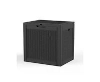 sumyeg 30 Gallon Waterproof Resin Outdoor Storage Deck Box
