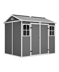 Sumyeg 8 feet 6 feet Outdoor Garden Shed with Lockable Doors