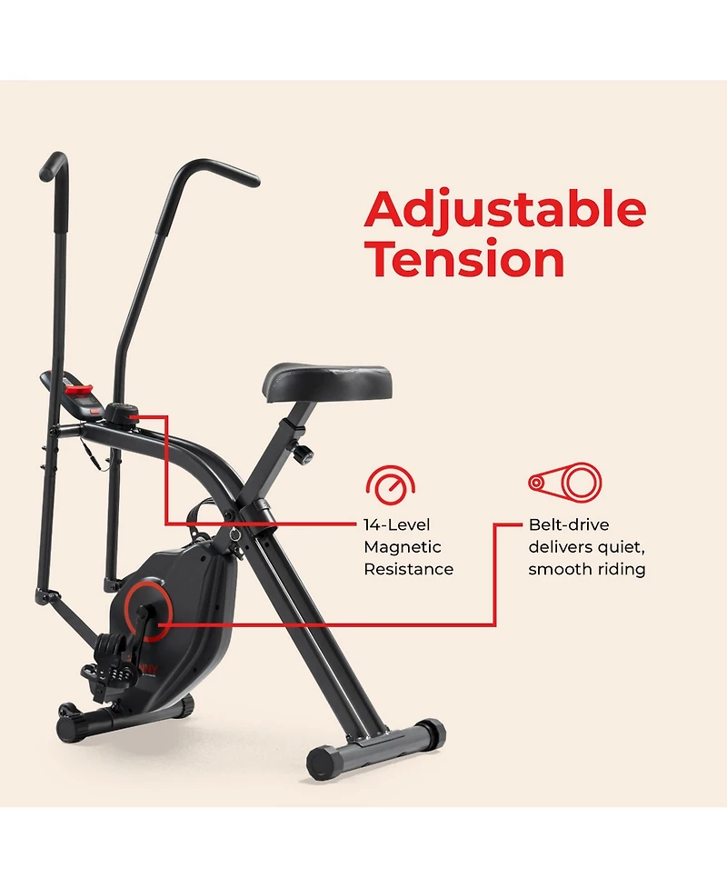 Sunny Health & Fitness Smart Total Body X-Bike