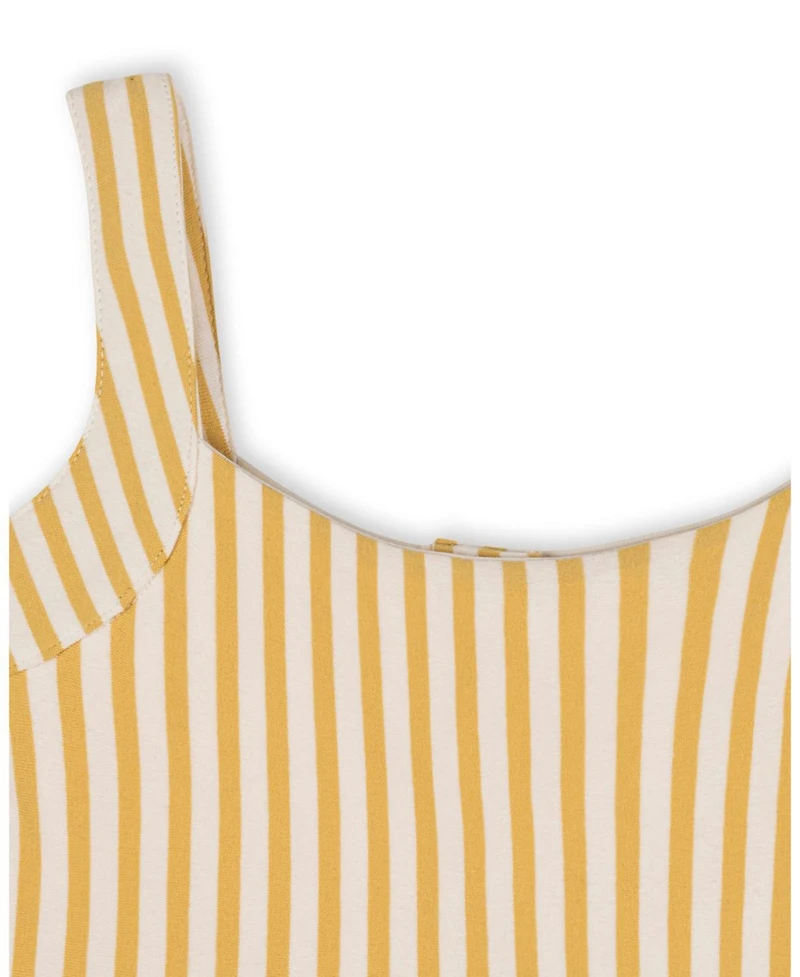 Hope & Henry Little Girls and Organic Knit Tank Sundress with Flounce