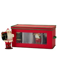 Household Essentials Holiday Figurine Storage Box, 8 Storage Compartments, Trim