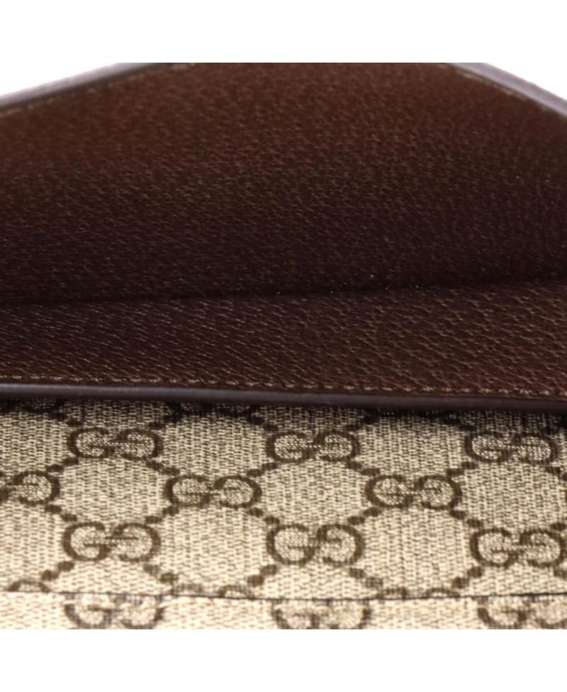 Pre-Owned Gucci Blondie Flap Pocket Belt Bag Gg Coated Canvas