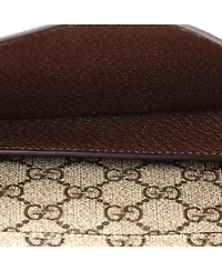 Pre-Owned Gucci Blondie Flap Pocket Belt Bag Gg Coated Canvas