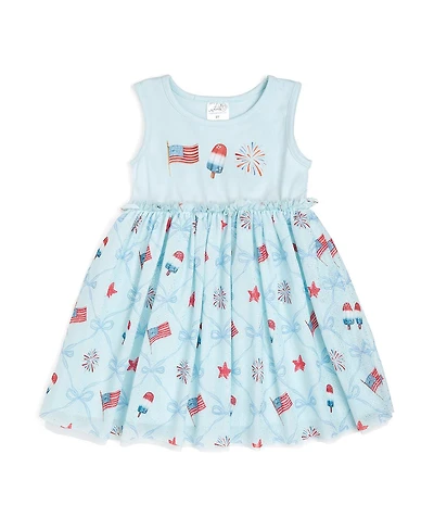 Sweet Wink Toddler Girls Patriotic Trellis Tank Tutu Dress