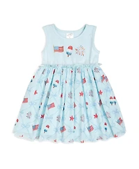 Sweet Wink Toddler Girls Patriotic Trellis Tank Tutu Dress