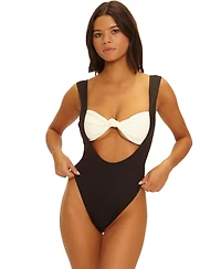 Beach Bunny Swimwear Women's Anchor Skimpy One-Piece Swimsuit