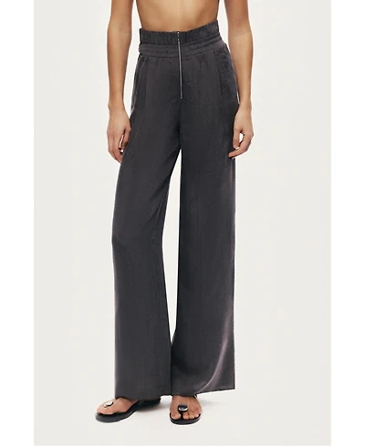 Nocturne Women's Relaxed Wide-Leg Pants