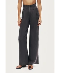 Nocturne Women's Relaxed Wide-Leg Pants