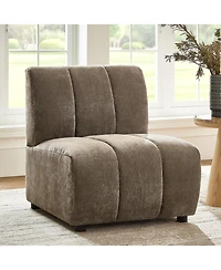 Hulala Home Shalon 28 inches Modern 1-Piece Chenille Channel Tufted Sofa