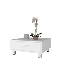 Fm Furniture Berd Coffee Table with Drawer and Metal Legs, Compact Design