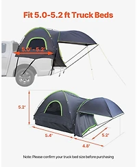 Mecale Truck Bed Tent for 5.0 to 5.2 Ft Pickup with Awning Rainfly