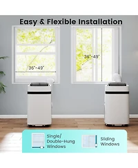 Mecale 12000 Btu Portable Air Conditioner Energy Saving for 550 Sq Ft