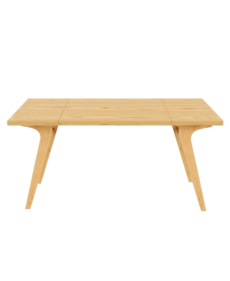 Rainsken 2-in-1 Transformer Coffee Table and Expandable Dining Table for 3, Space-Saving Design with Adjustable Height for Small Apartments