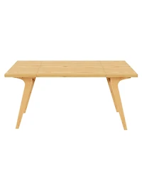 Rainsken 2-in-1 Transformer Coffee Table and Expandable Dining Table for 3, Space-Saving Design with Adjustable Height for Small Apartments