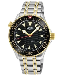 Gevril Men's Hudson Yards Swiss Automatic Two toned Ss Ipyg Bracelet Watch