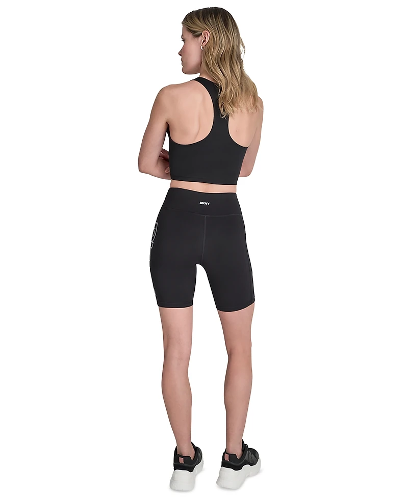 Dkny Sport Women's High-Waist Bike Shorts