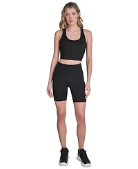 Dkny Sport Women's High-Waist Bike Shorts