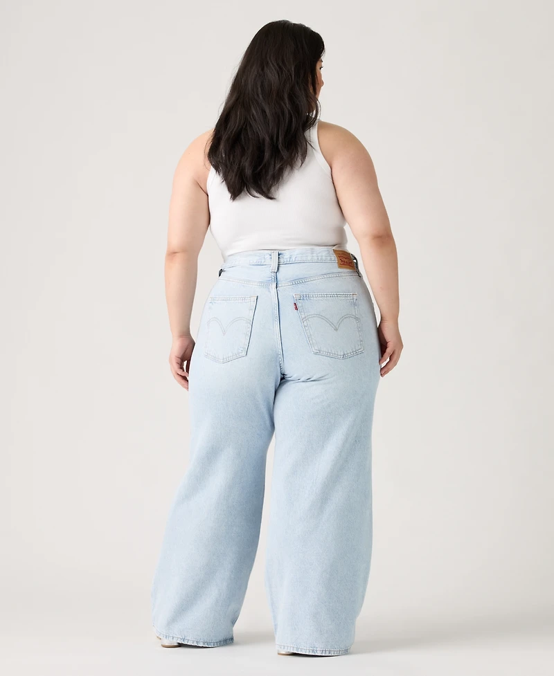 Levi's Plus Mid-Rise Wide-Leg Baggy Jeans