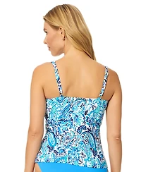 Island Escape Women's Belize Scoop Neck Underwire Tankini Top, Macy's Exclusive