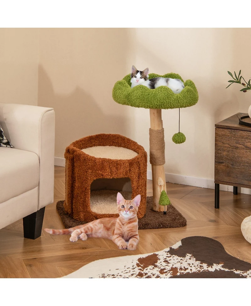 Cozito Cat Tree Multi-Level with Scratching Posts and Top Perch