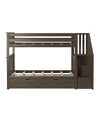 Max & Lily Twin over Staircase Bunk with Trundle