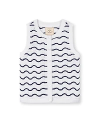 Hope and Henry Little Big Girls' Organic Eyelet Tank Short Set
