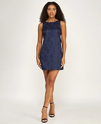 Seni & Cade Women's Polyester-Blend Back Bow A-Line Dress