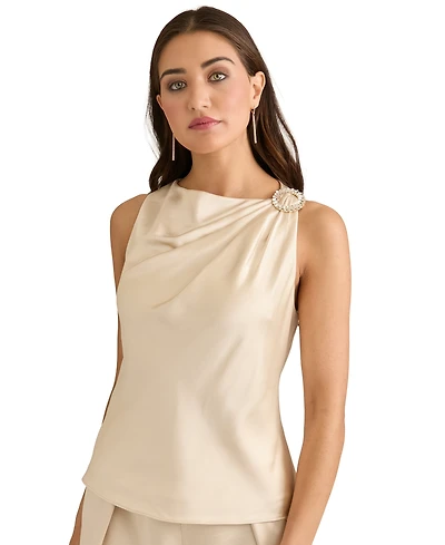 Muse Women's Asymmetric Neck Tank Top