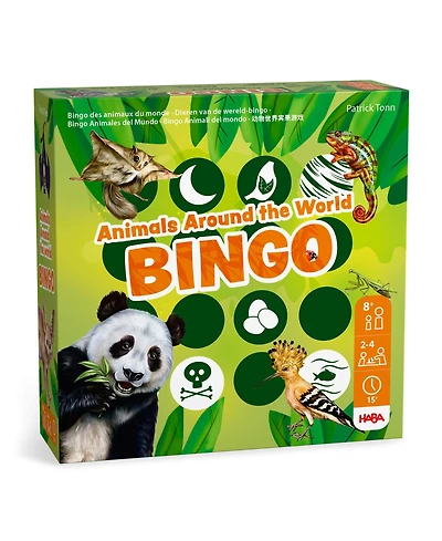 Haba Animals of the World Bingo Set - Educational Animal Bingo Game for Kids 8+