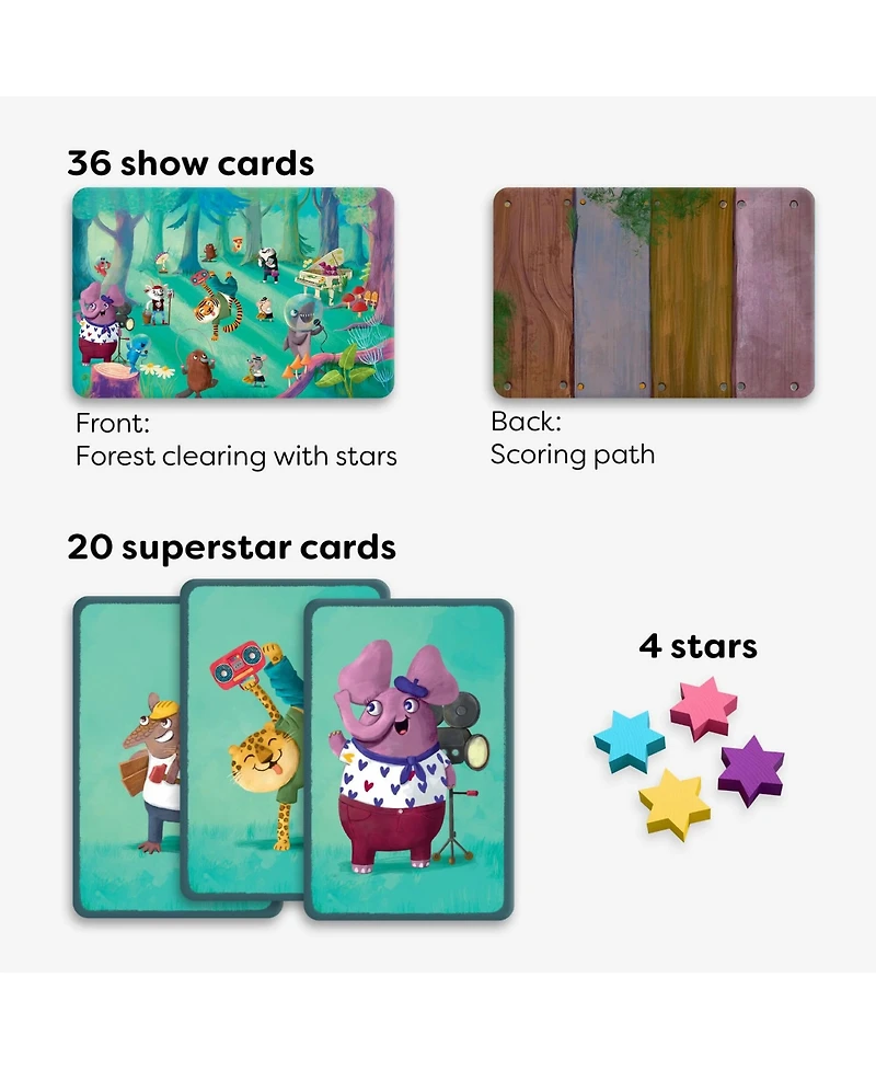 Haba Forest Festival Memory Game: Matching and Observation Family Games for Kids and Adults, Animal Rockstar Theme for Ages 4 and Up